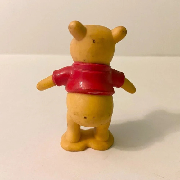 Vintage Lot of 4  Disney Winnie The Pooh Sqeak Toy Mirrorer Rattle and Figures - Picture 9 of 13